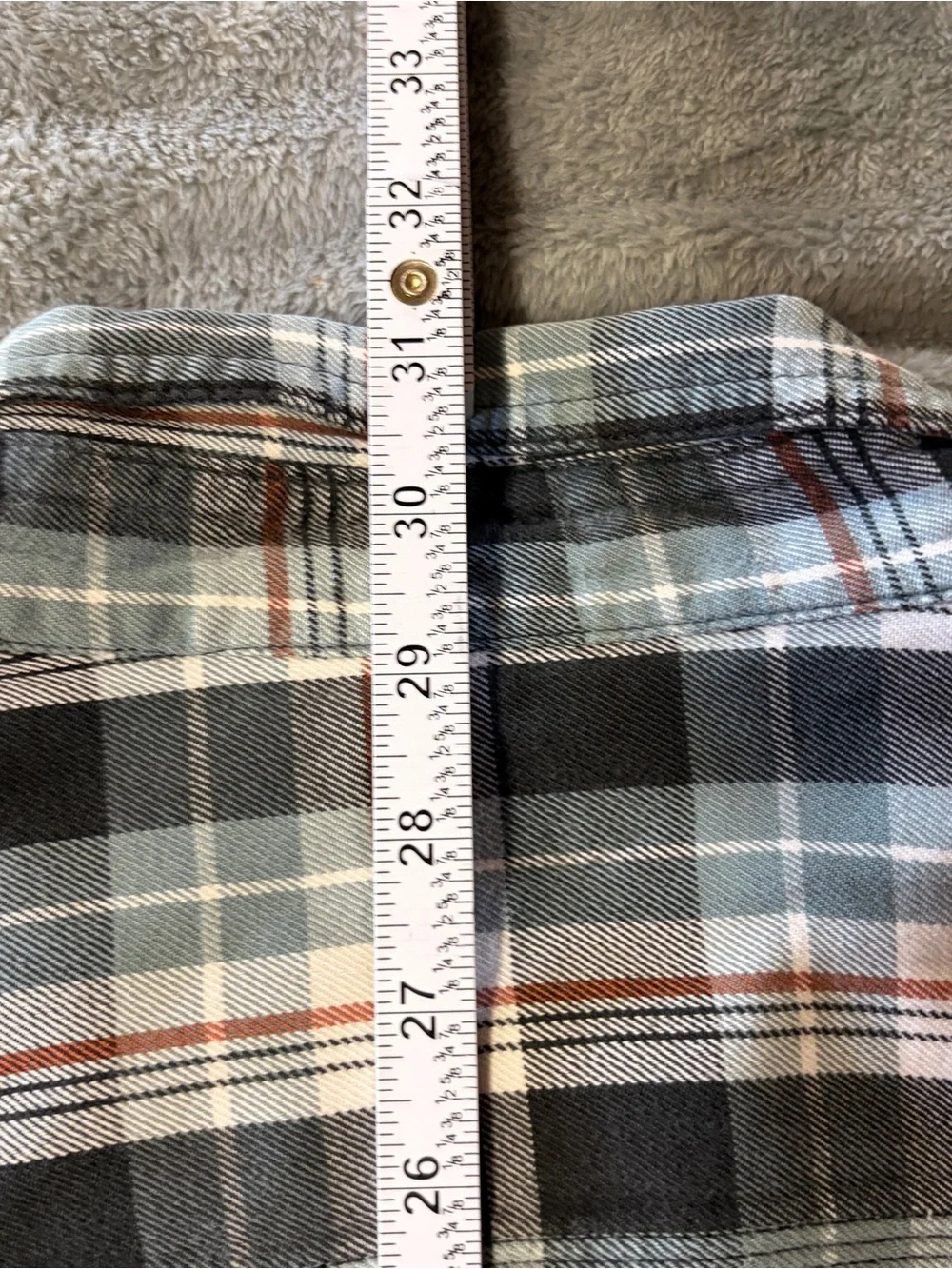 Carhartt Men's Plaid Button-Down Shirt - Black, Blue & White